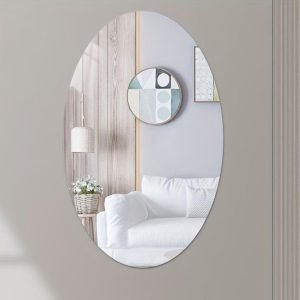 espejos adhesivos  ovalado 30x40 cm