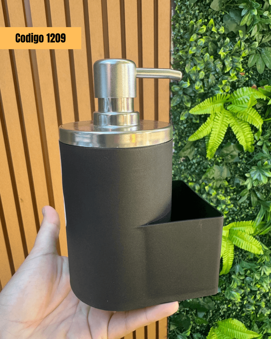 DISPENSADOR COCINA NEGRO MATE