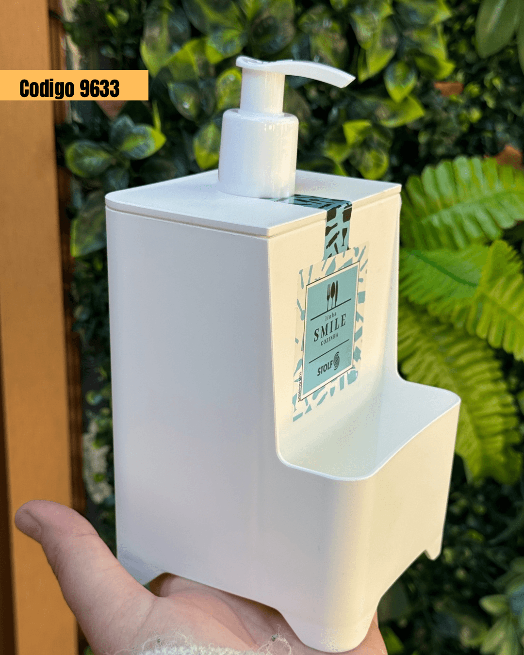ACCESORIO DE COCINA , DISPENSADOR JABÓN CON ESPACIO PARA ESPONJA - Imagen 4