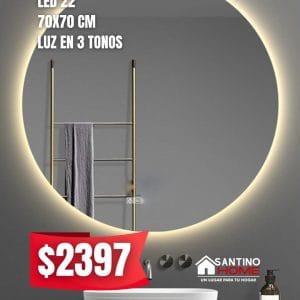 Espejo Modelo LED 22 – Circular con Luz LED