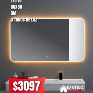 Espejo Modelo LED 18 – Touch con Luz LED y Desempañador