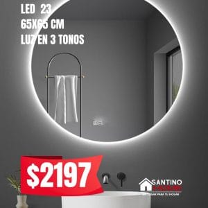 Espejo Modelo LED 23 – Circular con Luz LED