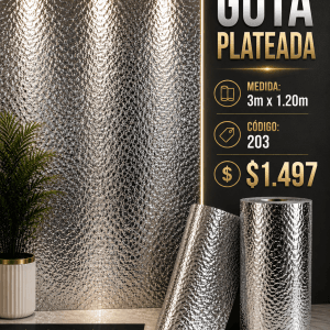 ROLLO GOTA PLATEADA