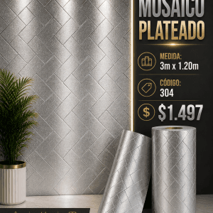 ROLLO MOSAICO PLATEADO