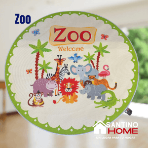 ALFOMBRA INFANTIL REDONDA ZOO