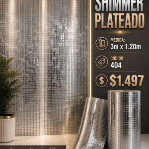 ROLLO SHIMMER PLATEADO