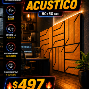 PANELES ACUSTICOS 50X50