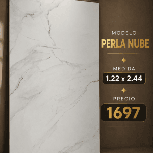 PLACA SPC SIMIL MÁRMOL PERLA NUBE